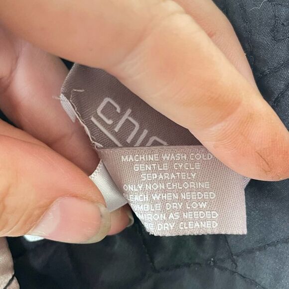 Women's Chico's Satin Quilted whimsiGoth Forest Jacket sz. 3 (L) #CC - Picture 5 of 8